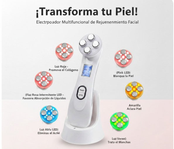 Electroporador – Sistema Profesional de Reafirmación Facial en Casa