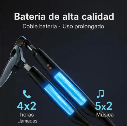 Gafas bluetooth con audífonos